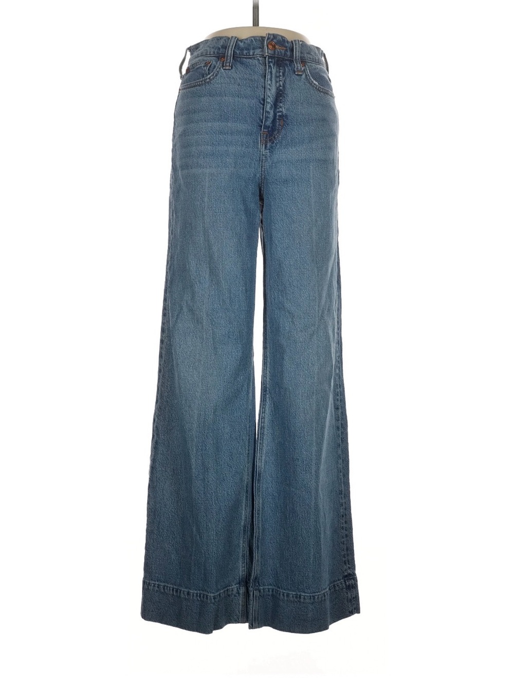 J.Crew Wide Leg High-Rise Women's Jeans in Blue